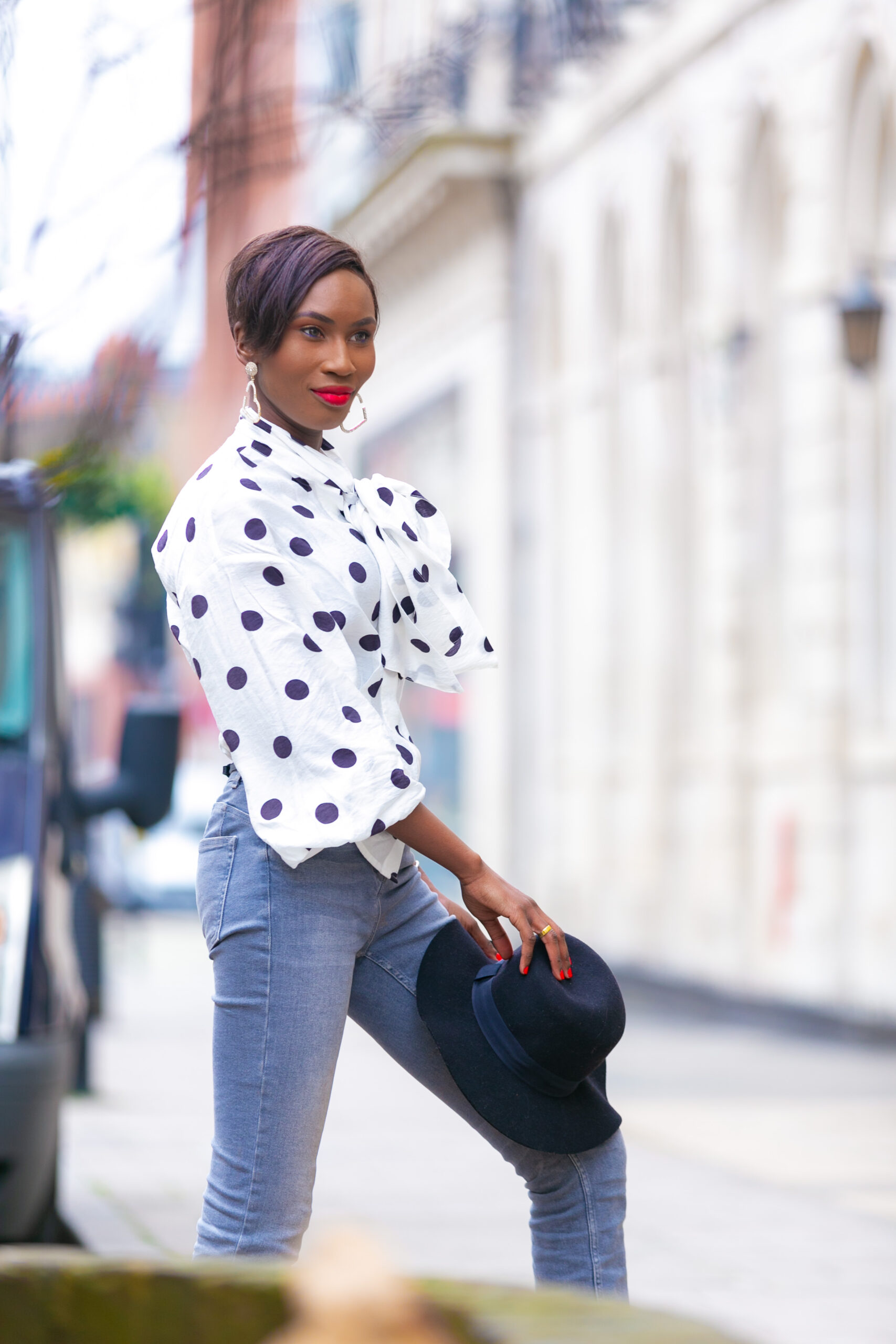 Polka dot and grey - This is Thirty Fine - Thatcorporatechic