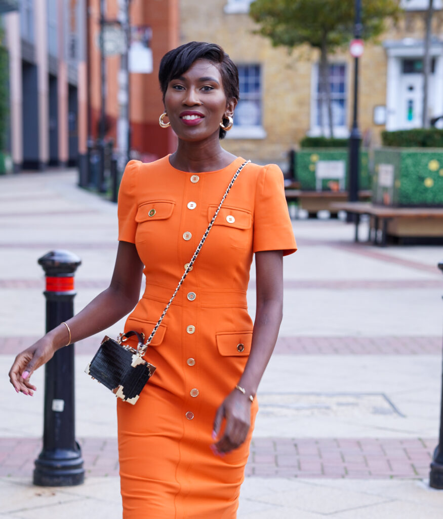 Orange dress |Workwear Style