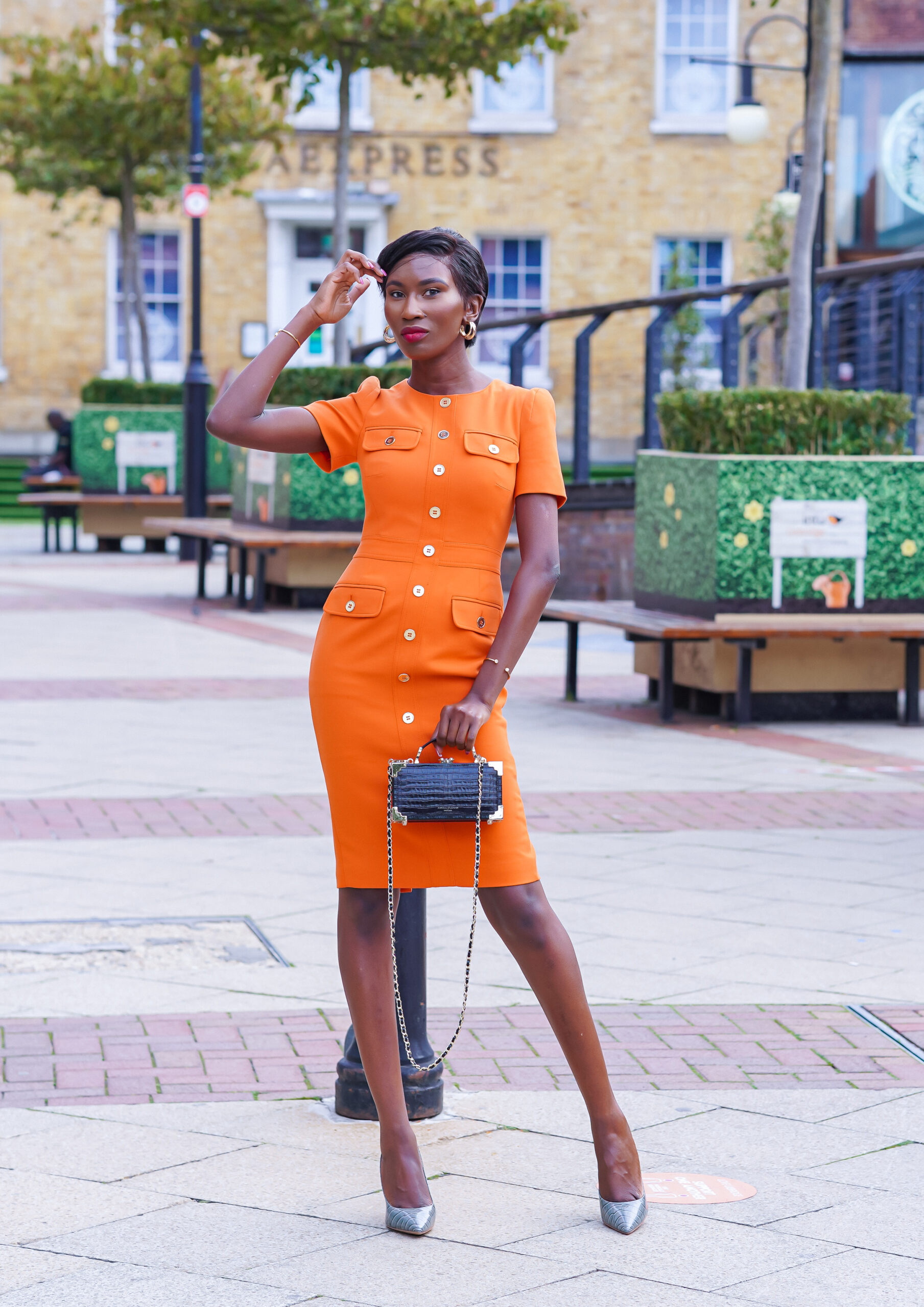 Orange dress |Workwear Style