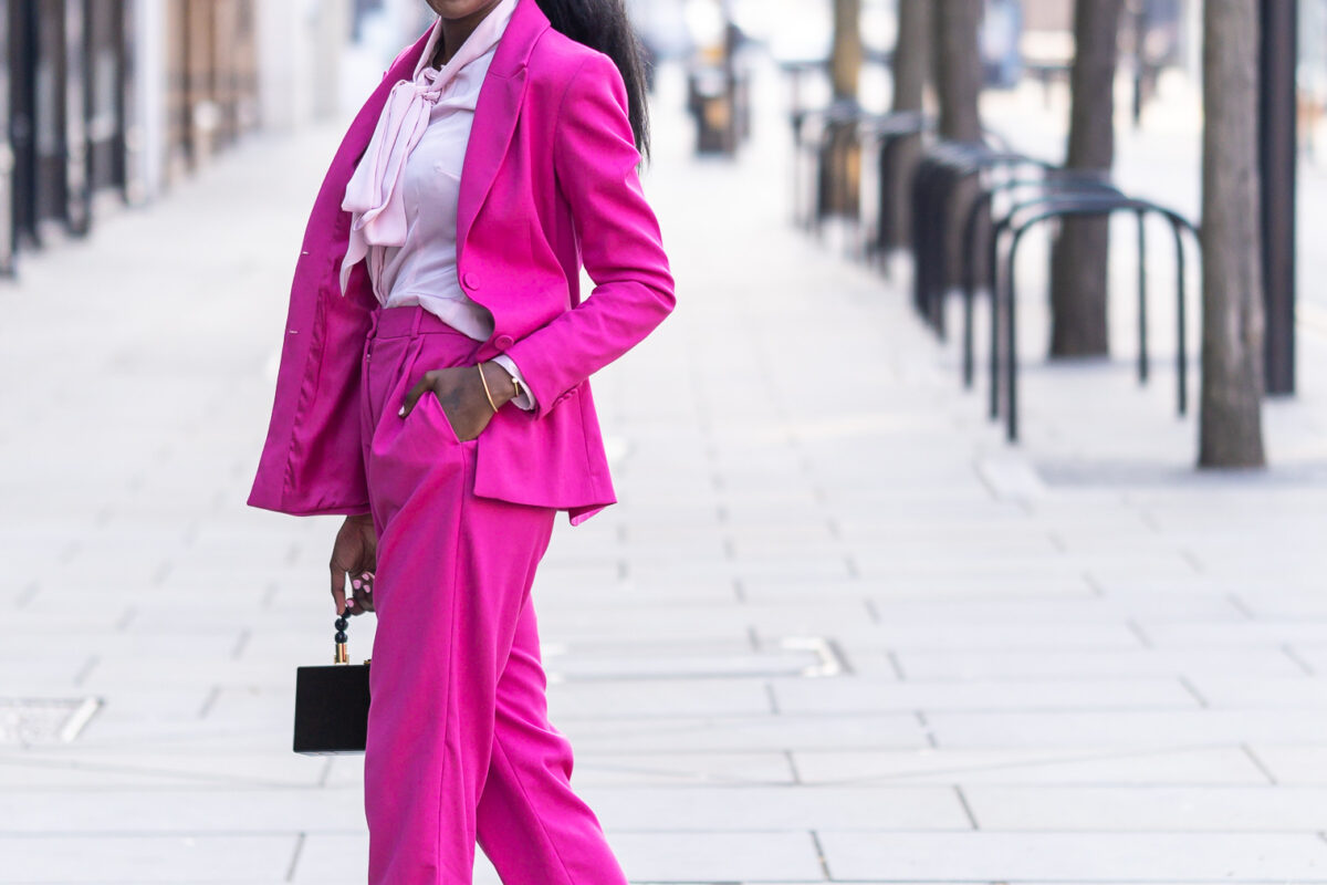 What to wear to work this spring/summer: Pink suit