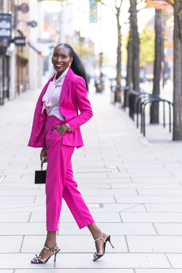 What to wear to work this spring/summer: Pink suit