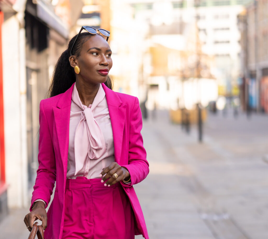 What to wear to work this spring/summer: Pink suit