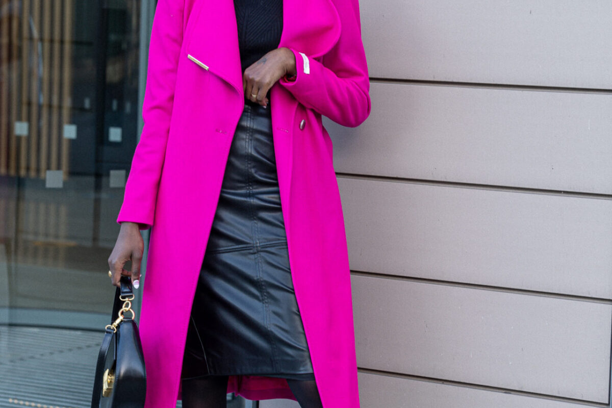 Ted baker hotsell sandra coat pink