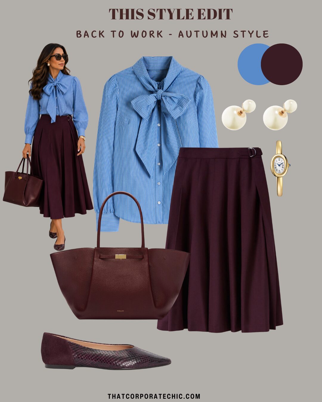 What to wear to work this week featuring five chic and easy corporate outfit ideas for women.