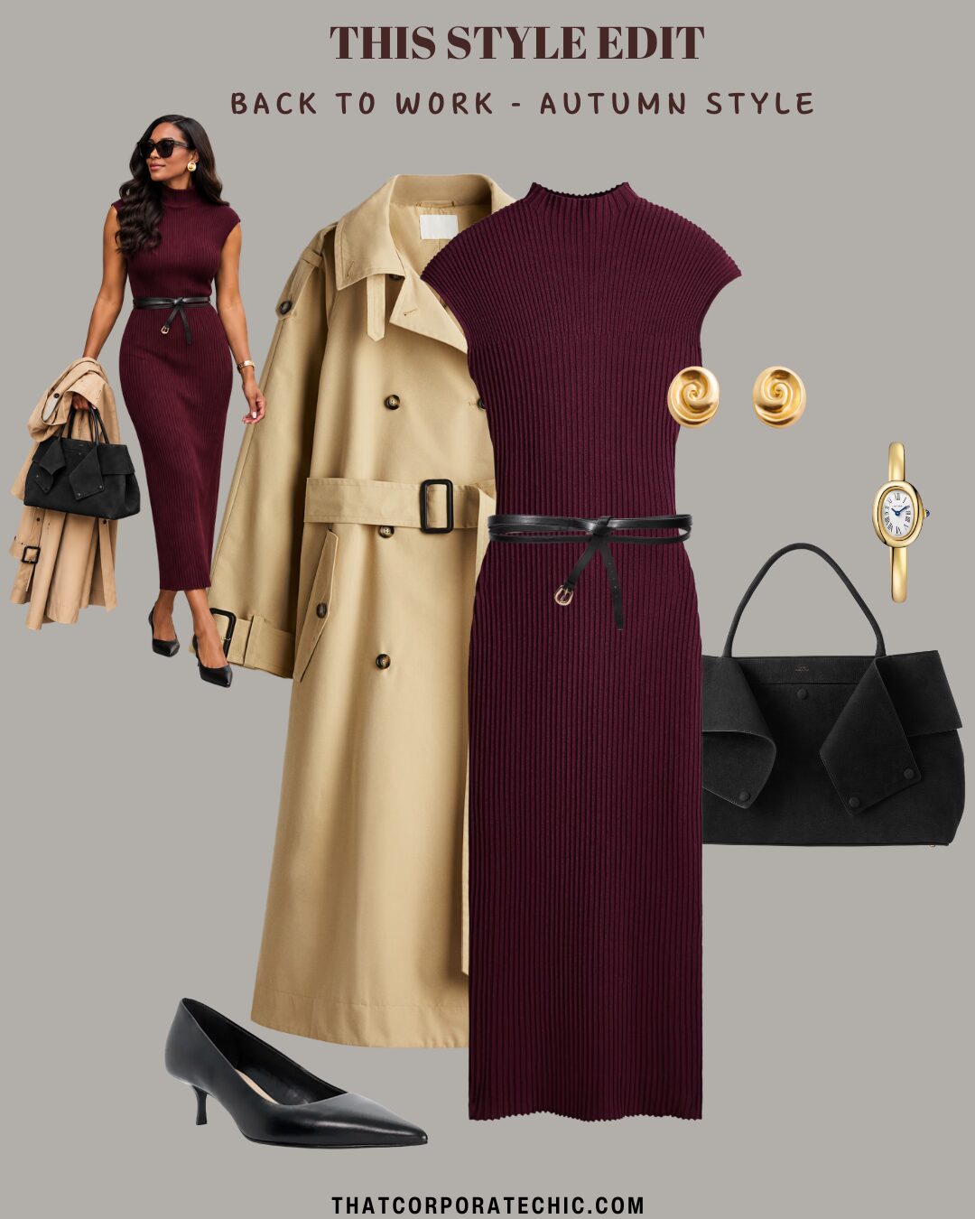 What to wear to work this week featuring five chic and easy corporate outfit ideas for women.